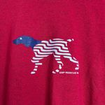 Gildan  Heavy Cotton Red Patriotic Dog T Shirt Large GSP Rescue Short Sleeve Photo 1