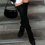 Black High Boots Size 6 Photo 2