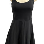 Halara  Black Halter Neck Cutout Back Active Dress Tennis Skirt Mini Size S Photo 0