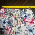 Cali 1850 Drawstring waist linen pants tropical floral casual resort lounge indie boho Photo 1