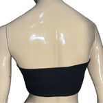 Free People  Women’s Size XS Black Silver Snap Up Bustier Tube Top Photo 5