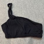 ZARA MOVING SALE Black One-Shoulder Twist Bra Top Photo 5