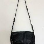 Fossil Vintage  Issue No 1954 Black Leather/Gold Zip Crossbody Handbag Purse Lrg Photo 0