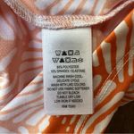 Tommy Bahama  Golf 1/4 Zip Sleeveless Top NWT Women’s Size Medium Orange White Photo 5