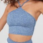 Offline by Aerie Blue Cross Halter Top sports bra size small Photo 1