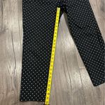 Elle Brand Skinny Ankle Black White Polka Dot Career Pants Trousers Size 8 Photo 4