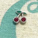 Origami Owl Living Lockets HTF Retired Cherries Charm. Photo 0