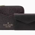Kate Spade Black Tinsel Boxed Small Card Set Photo 4