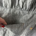 SEESUN Tanhoni Linen Cotton Shirt Dress In Color Whiblack Size L White Size L Photo 8