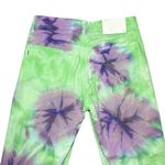 MSGM Rent The Runway Tie Dye Jeans in‎ Lime/Lilac Green Size 8 Photo 7