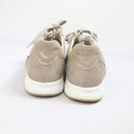 Mephisto Yael Runoff Womens Sz 9.5 Silver Metallic Leather Casual Shoes Sneakers Photo 2