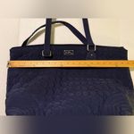 Vera Bradley Navy Quilted Lined Tote Beach Baby Bag Photo 6