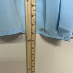 Jaclyn Smith  Sky Blue Satin Blouse Photo 10