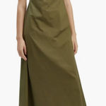 Bardot  Lora Strapless Cotton Poplin Maxi Dress Khaki Green 10 Photo 0