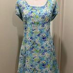 Urban Outfitters VTG 90s Life Blue Spring Floral Short Sleeve Mini Dress - L Photo 6