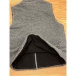 Lauren Ralph Lauren Women Vest Size Medium Patch Gray Grey Zip Front Collar Photo 3