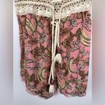 Free People Watching Waves Paisley Relaxed Beachy Costal Romper Sz L Photo 4