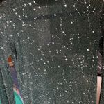Mango  dark green Starry Blouse Photo 2
