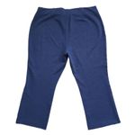 Talbots Montauk Pants Womens 16 Blue Ankle Flare High Rise Flat Front Career Photo 8