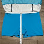 Lucky In Love Striped Ruffle Tennis Skirt Skort Blue White Size XL Photo 9