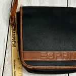 Esprit Black Brown Leather Crossbody Bag 80s Icon Preppy GenX Vintage Cool Photo 12