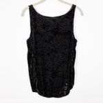 Gentle Fawn Aubrey Tank Top Crushed Velvet Metallic Black Gold Whimsigoth XSmall Photo 1