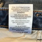 Silver Jeans Co Izzy Wide Leg Crop Raw Hem Denim Blue Jeans Size 33 Photo 6