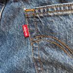 Levi's Levi’s Ribcage Pleated Denim Jean Shorts 26 High Waist Rise Minimalist Retro 90s Photo 5