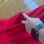 Calvin Klein Women's Sleeveless Logo T-Shirt Romper Shorts Jumpsuit Red Sz L Photo 3