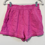 Aerie  High Waisted Pool to Party Pink Shorts Size Medium Photo 0