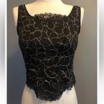 Vintage y2k lace glitter corset like tank Black Size L Photo 3