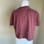 Fordays crop Casual Maroon Pocket Tee Size XS Photo 2