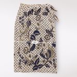 Nordstrom  Classiques Entier Patterned Silk Maxi‎ Wrap Skirt Size M Classic Chic Photo 4