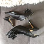 Caparros  Black Peep Toe Dress Heels S7.5 Photo 2