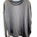 None Gray Blue Crewneck Sweatshirt size xl Photo 0