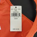 Aerie Orange Cropped Bikini Top NWT Size Medium Orange Textured Swim Top Photo 8
