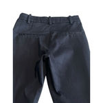 H&M  Dress Pants Womens Size 2 Black Slim Straight Ankle Stretch Belt Loops Zip Photo 6