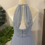 Azazie  emerald bridesmaid dress in dusty blue Photo 5