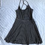 Hollister NWT Black And White Striped Wrap Dress Photo 2
