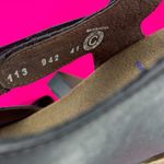 Wolky Black Leather Wedge Heel Ankle Strap Sandal Sz 41 Photo 7