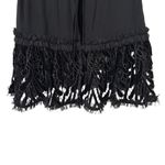 Alexis Women’s Large Sleeveless Blouse Black Crochet Lace Neck Tie Photo 6