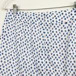 Hadleigh’s Cotton Blue Strawberry Print Mini Skirt Size 6 White Photo 3