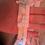 Pink Palm Puff  swim top in serbert swirl   Photo 2