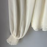 Endless Rose Ivory Ruched Yoke Blouse Top Photo 4