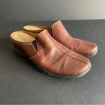 Björndal Bjorndal | Brown Genuine Leather Slip-on Mules Sz 6.5 Photo 3