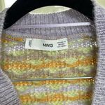 Mango  Women's Lavender and Mustard Cardigan XS Photo 3