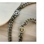 Michael Kors mk circle curb chain belt/necklace/strap XXL/1X NWT Photo 1