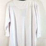 Polo Sport Haley  Navy Floral Collar 3/4 Sleeves White Sz XXL EUC Pearl Details Photo 4