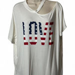 Vine & Love Patriotic “LOVE” Graphic Tee‎ Photo 0