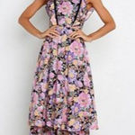 PETAL AND PUP Delphina Floral Midi Dress Size US 2 NEW NWT Pink Photo 0